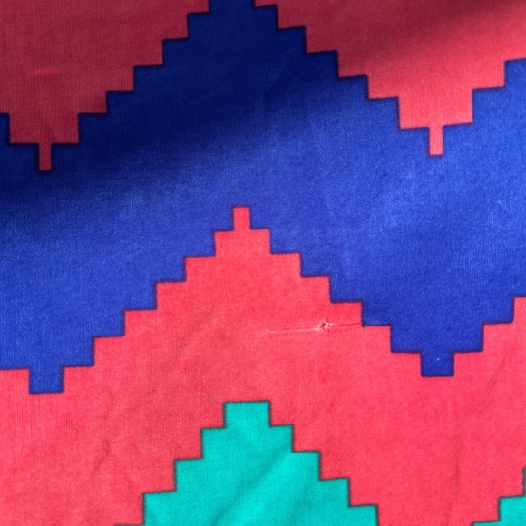 Never worn long multi color super stretchy skirt or top! XL - Picture 4 of 6